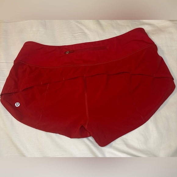 Lululemon Speed Up Shorts - 2.5” - Dark Red - Size 8 - Picture 4 of 4